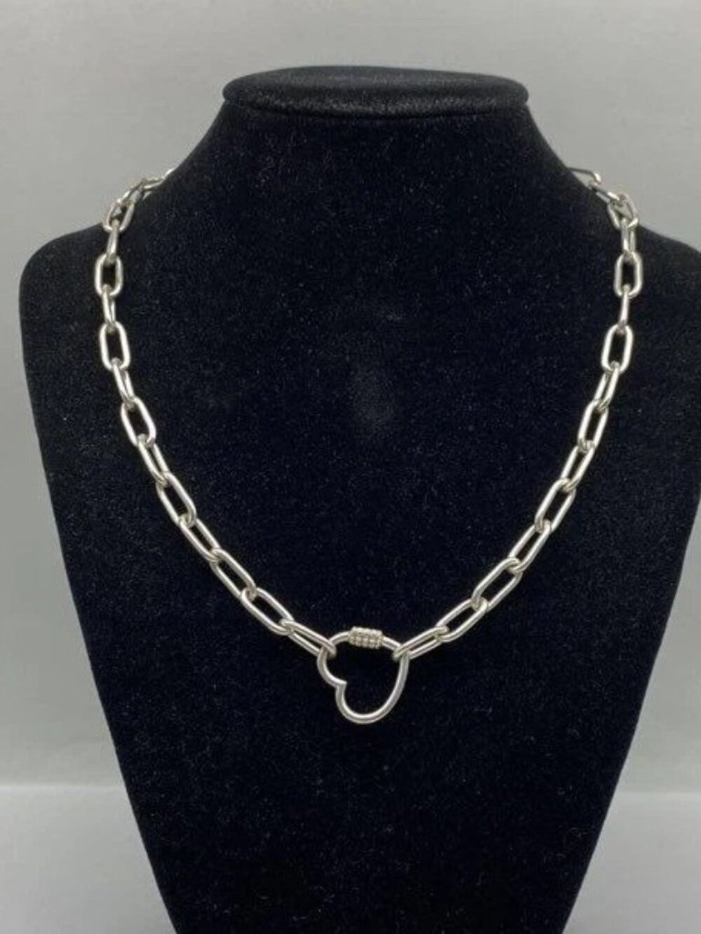 Dyadema=Silver Tone CZ=Chain Link 17 3/4"= Necklace 26.7g=we love offers